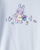 Toddler Girl Bunny Long-Sleeve Graphic Tee - Blue, image 2 of 3 slides
