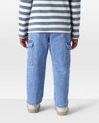 Toddler Organic Cotton Denim Cargo Pants, image 4 of 8 slides