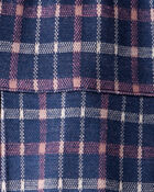 Girls 2-Piece Bow Embroidered Tee & Plaid Pleated Skort Set - Green/Navy, image 6 of 6 slides