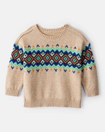 Baby Boy Sweater - Tan, 