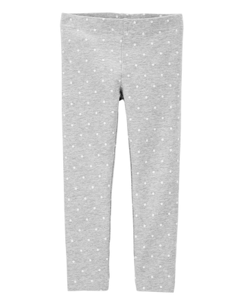 Baby Cotton Polka Dot Stretch Leggings, 