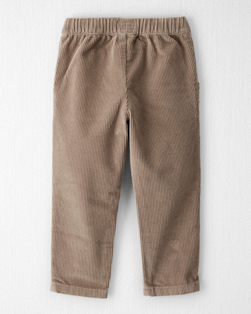 Toddler Organic Cotton Corduroy Drawstring Pants, image 2 of 7 slides