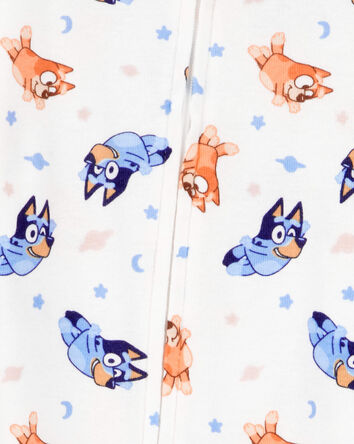 Baby Bluey Snug Fit Cotton Footie 1-Piece Pajamas, 