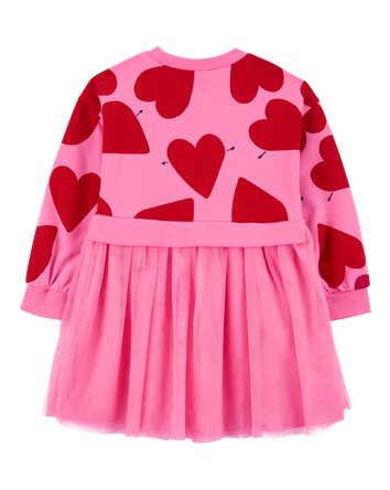 Toddler Heart Long-Sleeve Dress , 