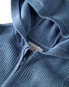 Baby Organic Cotton Ribbed Sweater Knit Jumpsuit, image 2 of 4 slides