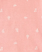 Baby Girl 5-Pack Cowgirl Print Cotton Multipack Bodysuits - White/Blue/Pink, image 3 of 7 slides