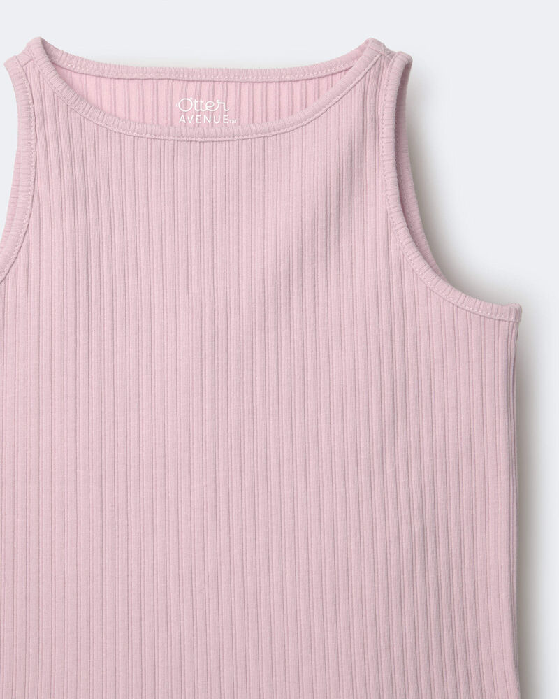 Toddler Girl Ribbed Playtime Tank Top - Light Pink, image 5 of 5 slides