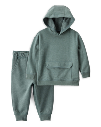 Toddler Boy 2-Piece DayDream Fleece Long-Sleeve Hoodie & Jogger Set - Green, 