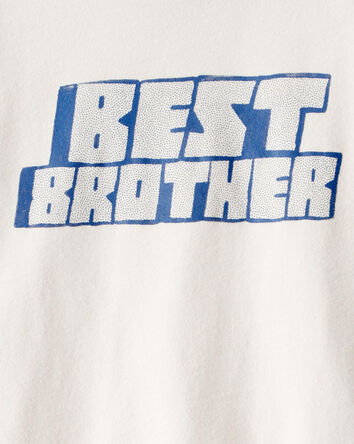 Toddler Boy Best Brother Long-Sleeve Graphic Tee - White, 