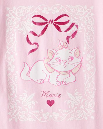 Girls Marie Cat Short-Sleeve Graphic Tee - Pink, 