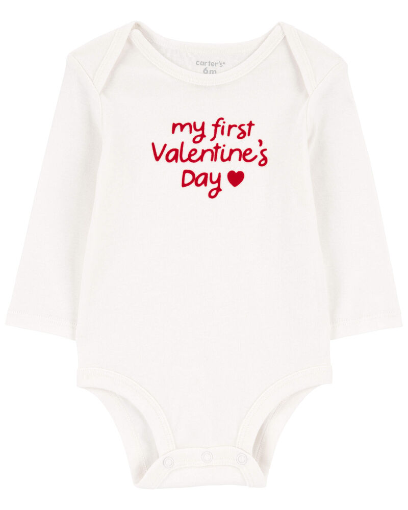 Baby 2-Piece My First Valentine's Day Bodysuit Pant Set, image 4 of 9 slides