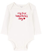 Baby 2-Piece My First Valentine's Day Bodysuit Pant Set, image 4 of 9 slides