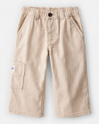 Baby Boy  Wide-Leg Carpenter Twill Pants - Khaki, image 1 of 5 slides