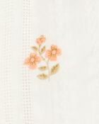 Baby 2-Piece Floral Flutter Sleeves Seesucker Top & Shorts Set, image 5 of 7 slides