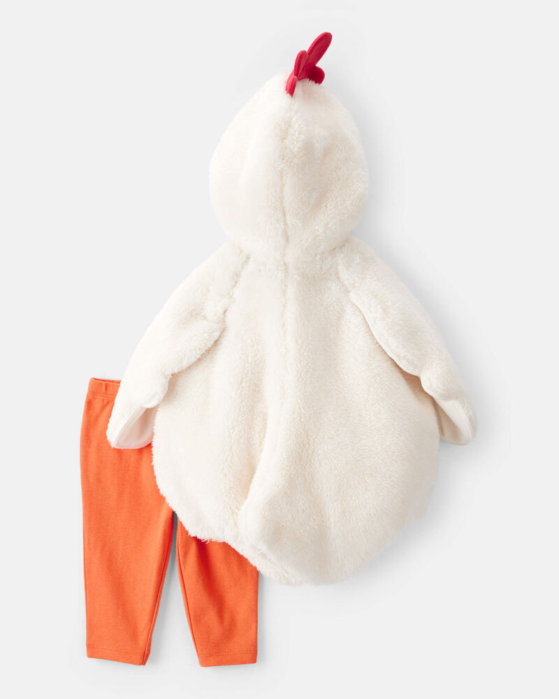 Baby 2-Piece Chicken Halloween Costume - White/Orange, image 2 of 5 slides