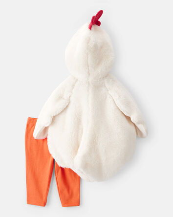 Baby 2-Piece Chicken Halloween Costume - White/Orange, 