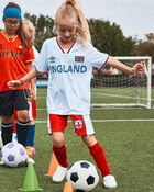 Kids 2-Piece Umbro England Soccer Jersey & Short Set - Red/Blue/White, image 14 of 14 slides