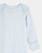 Baby 2-Pack Sleeper Gowns - Blue/White, image 2 of 5 slides