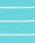 Toddler Boy 2-Piece Striped Car 100% Snug Fit Cotton Pajamas - Blue/White, image 2 of 4 slides