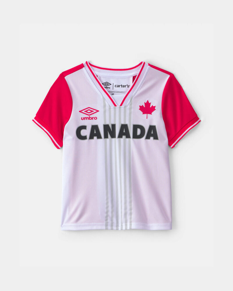 Toddler Umbro Canada Soccer Jersey - Red/White, image 1 of 7 slides