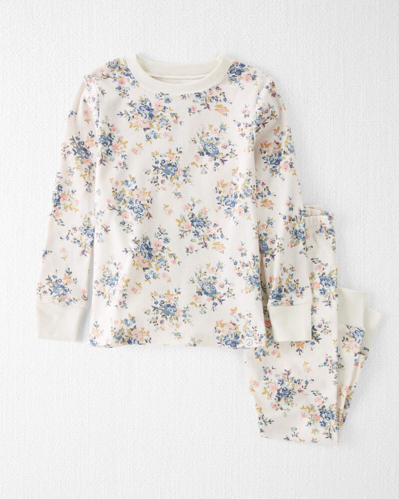 Toddler Girl Organic Cotton Pajamas Set, image 1 of 4 slides