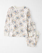 Toddler Girl Organic Cotton Pajamas Set, image 1 of 4 slides