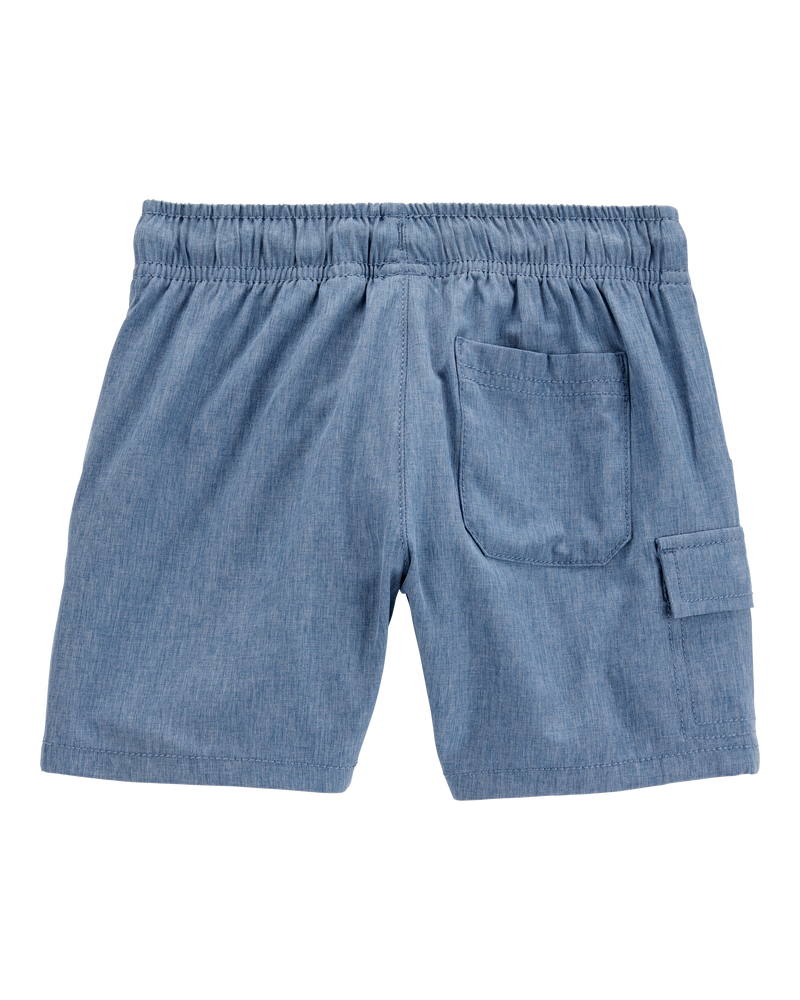 Toddler Everyday Quick Dry Shorts - Blue, image 4 of 8 slides