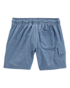 Toddler Everyday Quick Dry Shorts - Blue, image 4 of 8 slides