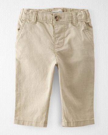 Baby Boy Linen Pants Made with Organic Cotton, 