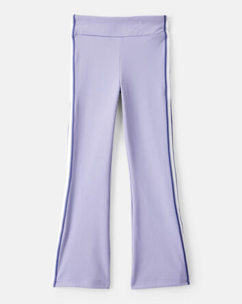 Girls Knit Flare Active Pants - Blue, 