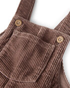 Baby Organic Cotton Corduroy Overalls, image 3 of 5 slides