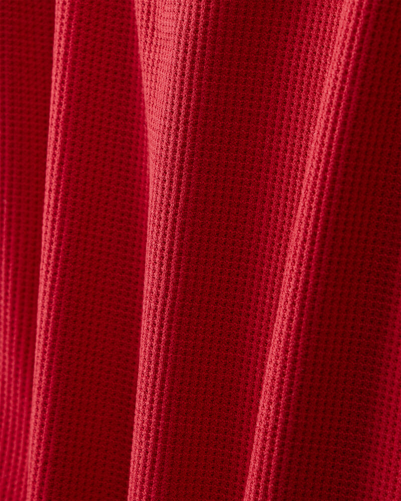 Toddler Solid PurelySoft Snug Fit 2-Piece Pajamas - Red, image 2 of 5 slides