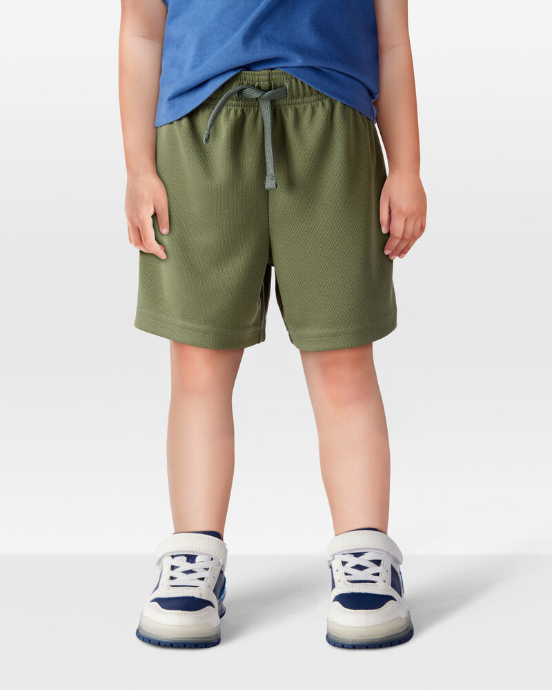 Toddler Boy Active Mesh Shorts - Green, image 3 of 7 slides