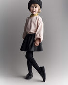 Toddler Girl Blouson Cuffed Long-Sleeve Top - Blush, image 5 of 6 slides