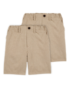 Kid 2-Pack Active Pull-On Uniform Shorts - Khaki, image 1 of 4 slides