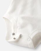 3-Pack Organic Cotton Rib Bodysuits, image 2 of 4 slides