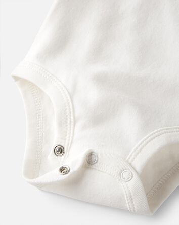 3-Pack Organic Cotton Rib Bodysuits, 