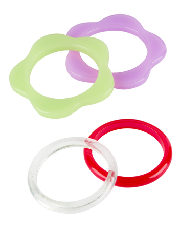 4-Pack Bangle Bracelets, 