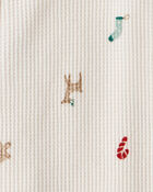 Toddler 2-Pack Christmas Cotton Snug Fit 1-Piece Pajamas - Red/White, image 3 of 5 slides