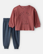 Baby Boy Best Bud Long-Sleeve Tee & Pant Set, image 1 of 4 slides