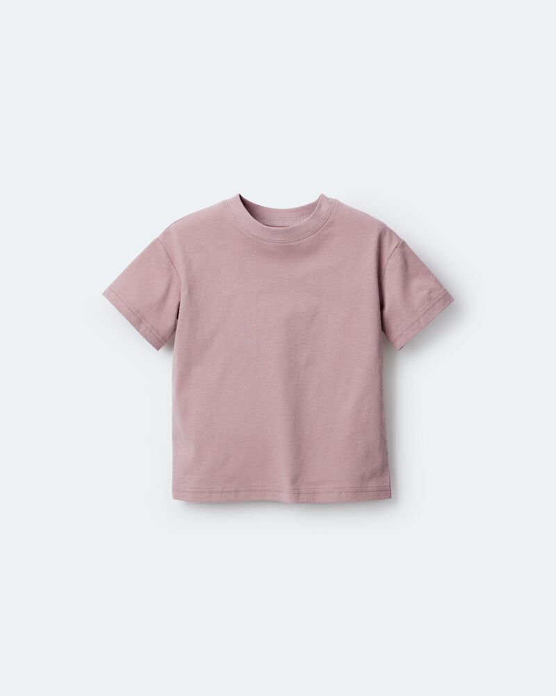 Toddler Short-Sleeve Relaxed Tee - Mauve, image 2 of 6 slides