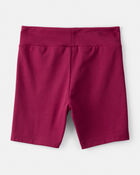 Girls 2-Piece Fashion Top & Bike Shorts Set - Burgundy, image 5 of 6 slides
