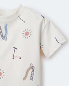 Toddler Short-Sleeve Relaxed Graphic Tee in Park Day Print - Cream, image 6 of 6 slides
