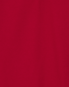 Kid 2-Pack Pique Uniform Polo Shirts - Red, image 3 of 3 slides