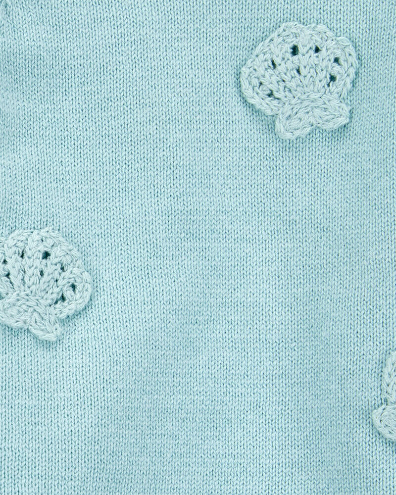 Baby Girl 2-Piece Crochet Sweater Knit Tank & Diaper Cover Set, image 2 of 4 slides