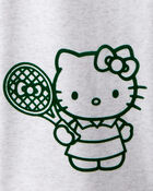 Girls 2-Piece Hello Kitty&reg; Pullover Sweatshirt & Sweatpants Set - Grey, image 8 of 8 slides