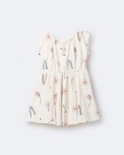 Toddler Girl Avenue Twirl&trade; Dress in Park Day Print - Cream, image 2 of 8 slides