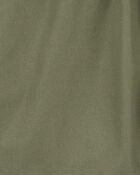Baby Pull-On Poplin Shorts - Green, image 3 of 4 slides