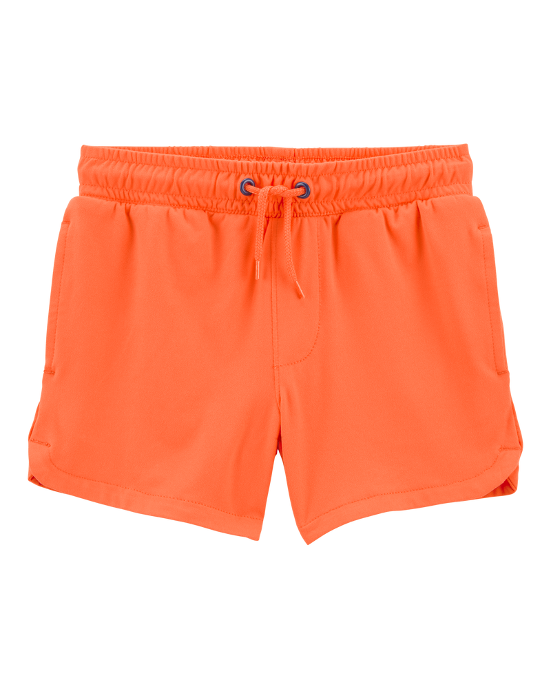 Toddler 2-Piece Active Raglan Tee & Pull-On Shorts Set - Navy/Orange, image 5 of 9 slides