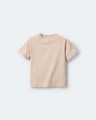 Toddler Short-Sleeve Relaxed Tee - Tan, image 2 of 6 slides